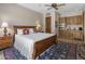 Spacious bedroom featuring a kitchenette, wood accents, and stylish furnishings, creating a cozy retreat at 6305 E Arabian Way, Paradise Valley, AZ 85253