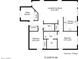 Detailed floor plan showcasing the layout of a 1218 sqft home with two bedrooms, office, and open living/dining area at 15505 N 135Th Dr, Surprise, AZ 85374