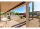 Covered porch and desert landscaping at 17108 N Estrella Vista Dr, Surprise, AZ 85374