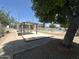 Recreation area with a gazebo, picnic tables, and a fenced pool area at 18026 N Cave Creek Rd # 140, Phoenix, AZ 85032