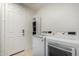 Bright laundry room featuring a new washer and dryer with white walls and tile flooring at 2030 W Whisper Rock Trl, Phoenix, AZ 85085