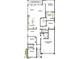 Detailed floor plan showcasing the layout of the home, including the kitchen, bedrooms, bathrooms, and three car tandem garage at 36049 N Barrel Aged Dr, San Tan Valley, AZ 85140