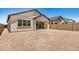Large backyard featuring a block wall and space for landscaping at 3629 E Rochelle Cir, Mesa, AZ 85213