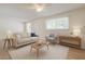 Bright living room with neutral decor, lots of natural light, and sleek modern furniture at 3811 S Mill Ave, Tempe, AZ 85282