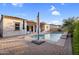 Attractive backyard with a refreshing pool, paved patio, and comfortable lounge area for outdoor living at 4206 E Blue Ridge Pl, Chandler, AZ 85249