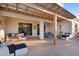Charming covered patio offering a comfortable outdoor living space, perfect for relaxation and entertaining guests at 4206 E Blue Ridge Pl, Chandler, AZ 85249