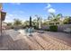 Stunning backyard pool surrounded by lush landscaping, providing a private and tranquil retreat at 4206 E Blue Ridge Pl, Chandler, AZ 85249