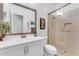 Bathroom featuring a vanity, framed mirror and enclosed shower at 5637 S Parrish --, Mesa, AZ 85212