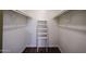 Walk-in closet with shelves and hanging rods providing storage at 747 S Extension Rd # 115, Mesa, AZ 85210