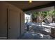 Patio featuring lush landscaping and exterior stairs at 747 S Extension Rd # 115, Mesa, AZ 85210