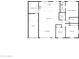 This floor plan highlights the layout of the home, including the living room, kitchen, and bedrooms at 7620 N 12Th Pl, Phoenix, AZ 85020
