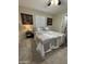 Bright bedroom with carpet, ceiling fan, and neutral paint and bright windows at 7807 E Main St # Cc-98, Mesa, AZ 85207