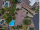 Home with swimming pool from above at 8604 S Oak St, Tempe, AZ 85284