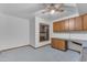 Versatile flex room with ample cabinet and countertop space, perfect for a home office at 8604 S Oak St, Tempe, AZ 85284