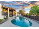 Inviting backyard pool with modern design and relaxing outdoor space at 908 W Pershing Ave, Phoenix, AZ 85029