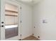 Laundry room offering exterior access, and utility connections, with wood-look flooring that blends functionality with style at 967 E Hearne Way, Gilbert, AZ 85234