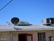 Exterior view of roof with satellite dish, ventilation, and A/C unit at 4110 E Wagoner Rd, Phoenix, AZ 85032