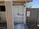 Outdoor shower space, needs minor repairs, featuring a shower head, and hardware installed at 4110 E Wagoner Rd, Phoenix, AZ 85032