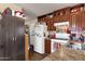 A modern kitchen that has plenty of cabinet space, appliances, and an efficient design at 8421 E Main St # 116, Mesa, AZ 85207