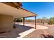 Spacious covered patio and backyard with decorative gravel and desert landscaping at 1066 Leisure World --, Mesa, AZ 85206