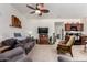 Comfortable living room showcases an open layout and decor, flowing into an eat-in kitchen space at 1662 E Kingman Pl, Casa Grande, AZ 85122