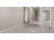 Hallway area with carpet floors and white trim at 2000 N 36Th St # 14, Phoenix, AZ 85008