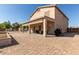 Large backyard patio area with covered seating at 31700 N Sunflower Way, San Tan Valley, AZ 85143