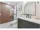 Modern bathroom with stylish vanity, walk-in shower, and contemporary fixtures at 3955 W Cindy St, Chandler, AZ 85226