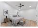Serene main bedroom with soft lighting, neutral tones, and modern decor elements at 3955 W Cindy St, Chandler, AZ 85226