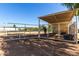 View of horse shelter providing shelter for horses on the property at 4145 W Banff Ln, Phoenix, AZ 85053