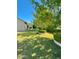 Manicured backyard with grass, and mature trees and shrubs at 4824 S Brice --, Mesa, AZ 85212