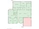 Detailed floor plan illustrating the layout of the home, including bedrooms, living areas, and garage at 5539 E Dragoon Ave, Mesa, AZ 85206