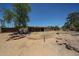 Large backyard featuring brick trimmed border and gravel landscaping at 6249 E Larkspur Dr, Scottsdale, AZ 85254
