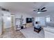 Bright and airy living room offering ample space and a seamless flow throughout the home at 6721 E Mcdowell Rd # B309, Scottsdale, AZ 85257