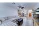 Inviting living room flows into updated kitchen with stainless steel appliances and lots of light at 6721 E Mcdowell Rd # B309, Scottsdale, AZ 85257