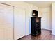 This bedroom features ample closet space and contemporary dark furniture at 8343 E Edward Ave, Scottsdale, AZ 85250