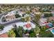 Aerial view of a neighborhood with mature trees, a nearby pool, and easy access to roads at 8618 E Via De Encanto --, Scottsdale, AZ 85258