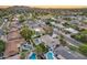 A desert landscape with mature trees showcases a beautiful neighborhood and a community park at 8618 E Via De Encanto --, Scottsdale, AZ 85258