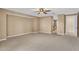Spacious living room with carpet flooring and neutral wall color at 1755 E Tonto Dr, Chandler, AZ 85249