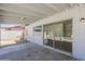 Covered patio with a sliding glass door leading into a home featuring a private pool at 17848 N 34Th Ln, Phoenix, AZ 85053