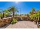 Charming front courtyard with brickwork, lush greenery, and desert landscaping at 20809 N 17Th St, Phoenix, AZ 85024