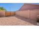 Side yard with a fence, gravel, and small bushes at 20809 N 17Th St, Phoenix, AZ 85024
