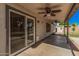 Covered patio with ceiling fans provides a comfortable outdoor space at 3343 W Lone Cacuts Dr, Phoenix, AZ 85027