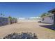 Backyard featuring a dirt area and a block wall fence at 3347 W Roma Ave, Phoenix, AZ 85017