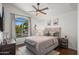 Stylish bedroom with a neutral palette, large window, and minimalist decor for a calming atmosphere at 4507 E Duane Ln, Cave Creek, AZ 85331