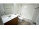 A full bathroom features a vanity and shower-tub combo at 4625 W Thomas Rd # 48, Phoenix, AZ 85031
