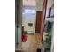 Bright bathroom featuring a glass-enclosed shower with a colorful stained glass transom window above at 4778 E Sourwood Dr, Gilbert, AZ 85298