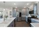 Modern kitchen featuring stainless steel appliances, subway tile backsplash, and ample cabinet space at 5100 E Rancho Paloma Dr # 1044, Cave Creek, AZ 85331