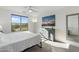 Bright main bedroom features a large window with views of the desert landscape at 5100 E Rancho Paloma Dr # 1044, Cave Creek, AZ 85331