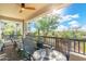 Outdoor patio features covered seating area for enjoying the natural desert landscape at 5100 E Rancho Paloma Dr # 1044, Cave Creek, AZ 85331